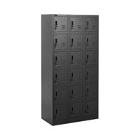 Lockerkast - 18 planken - afsluitbaar - 200 kg
