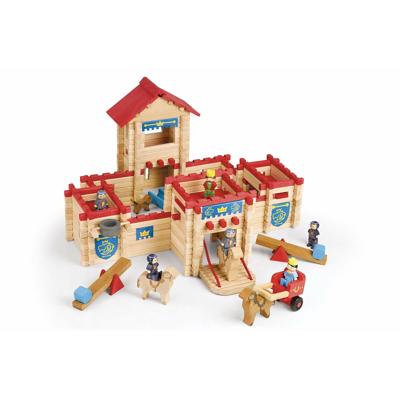Actiefiguur Jeujura The Wooden Castle Fort 300 Onderdelen Playset
