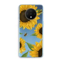 Sunflower and bees: OnePlus 7T Transparant Hoesje