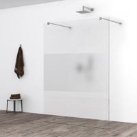 Wiesbaden Slim Inloopdouche 140x200 cm - Nano Gecoat Helder en Matglas