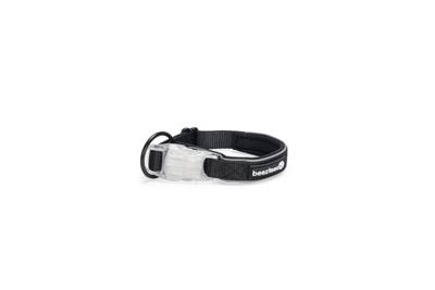 Beeztees Beeztees Safety Gear Parinca Hondenhalsband LED Nylon Zwart 45-50x20,5cm
