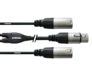 Cordial CFY 0.3 FMM audio kabel 0,3 m 2 x XLR (3-pin) XLR (3-pin) Zwart