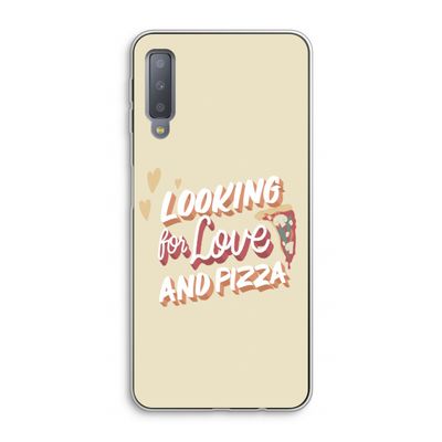 Pizza is the answer: Samsung Galaxy A7 (2018) Transparant Hoesje