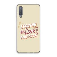 Pizza is the answer: Samsung Galaxy A7 (2018) Transparant Hoesje