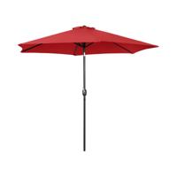 Grote parasol - rood - zeshoekig - Ø 300 cm - kantelbaar Grote parasol - rood - zeshoekig - Ø 300 cm - kantelbaar