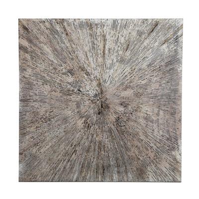 Zapp wit geribbeld wandpaneel vierkant - L