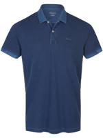 Poloshirt 100% katoen Van GANT blauw - thumbnail