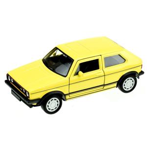 Speelgoed Volkswagen auto - geel - die-cast metaal - 13 cm - Model Golf 1 GTI