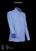 Giovanni Capraro 910-34 Heren Overhemd - Blauw Blauw accent] - thumbnail