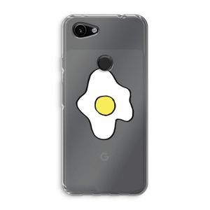 Spiegelei: Google Pixel 3a Transparant Hoesje