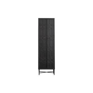 BePureHome Bequest Hoge Kast - Hout - Zwart - 210x60x40