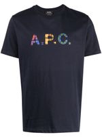 A.P.C. sweat Derek à logo - Bleu - thumbnail