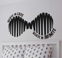 Muursticker believen in love & infinite