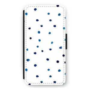 Blauwe stippen: iPhone 11 Pro Max Flip Hoesje