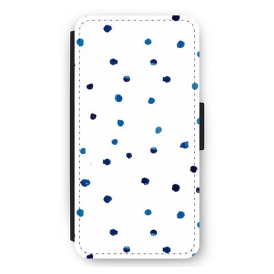 Blauwe stippen: iPhone 11 Pro Max Flip Hoesje