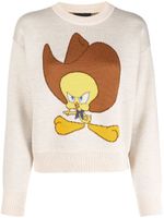 Alanui pull Tweety Cowboy Icon en jacquard - Tons neutres