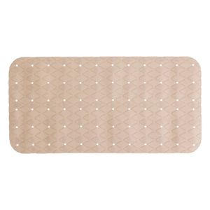 5Five Douche/bad anti-slip mat badkamer - pvc - beige - 70 x 35 cm - Badmatjes