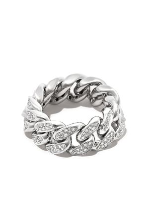 SHAY bague en or blanc 18ct sertie de diamants - Argent