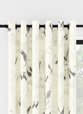 Laura Ashley Animalia Zilveren Ringgordijn