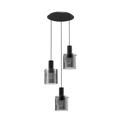 Lyora Design hanglampMirbi 3-lichts zwart rond - 9236201