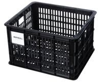 Basil fietskrat m - medium - 29.5 liter - zwart