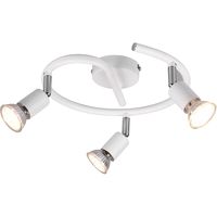 LED Plafondspot - Trion Pamo - GU10 Fitting - 3-lichts - Rond - Mat Wit - Aluminium - thumbnail