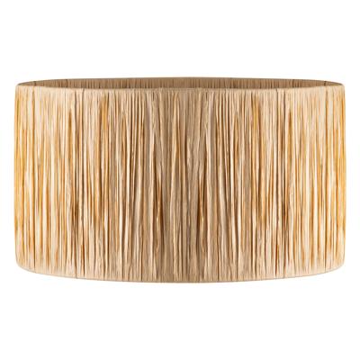 Raffia lampenkap - cilindrisch - beige - Boheemse stijl - ø40 x 22 cm - E27 fitting - Ontworpen voor Vloerlamp en Pendellamp - Ontworpen voor woonkamer en eetkamer