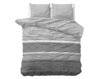 Sleeptime Flanel Stone Stripe Grijs 240 x 200/220 cm