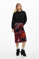 2-in-1 jurk ontworpen door Mr. Christian Lacroix - BLACK - M