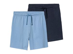 pepperts! 2 stuks kinderen shorts (158/164, Donkerblauw/lichtblauw)