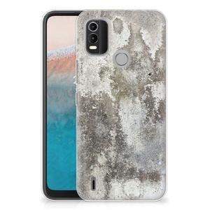 Nokia C21 Plus TPU Siliconen Hoesje Beton Print