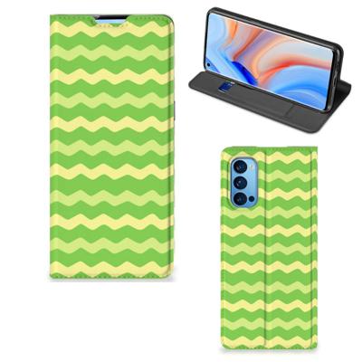 OPPO Reno4 Pro 5G | Hoesje met Magneet | Waves Green