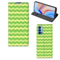 OPPO Reno4 Pro 5G | Hoesje met Magneet | Waves Green