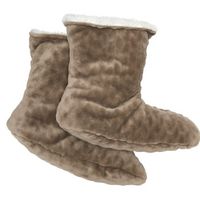 Damella Jaquard Fleece Slippers - thumbnail