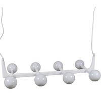 Plafondlamp Home ESPRIT Wit Metaal Kristal 110 x 45 x 23 cm