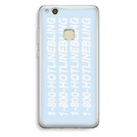 Hotline bling blue: Huawei Ascend P10 Lite Transparant Hoesje