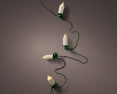 LED candle l1160cm-30l groen/k.wrm - Lumineo