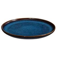 Dinerbord Camille – Blauw – Stoneware – Ø25,5 cm - Leen Bakker