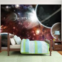 Zelfklevend fotobehang - Lopen in de ruimte, 8 maten, premium print - thumbnail