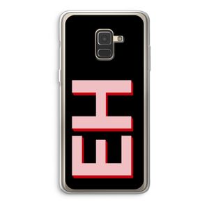 Monogram: Samsung Galaxy A8 (2018) Transparant Hoesje