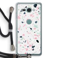 Terrazzo N°3: Sony Xperia XZ2 Compact Transparant Hoesje met koord