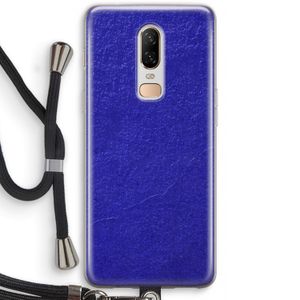 Majorelle Blue: OnePlus 6 Transparant Hoesje met koord