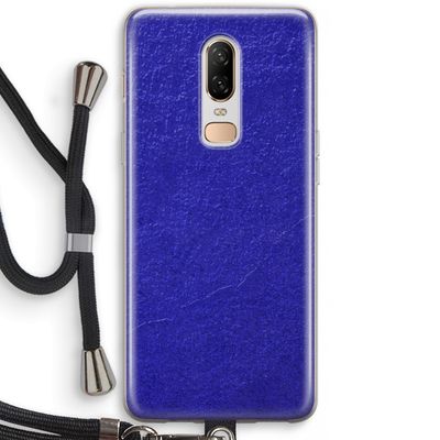 Majorelle Blue: OnePlus 6 Transparant Hoesje met koord