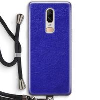 Majorelle Blue: OnePlus 6 Transparant Hoesje met koord