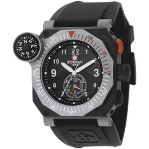 Horlogeband Zodiac ZO8500 Rubber Zwart 24mm