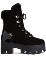 Giuseppe Zanotti bottines lacées Juliett Trek à plateforme - Noir - thumbnail