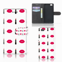 Huawei Ascend P8 Lite Telefoon Hoesje Lipstick Kiss