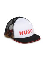 HUGO KIDS casquette colour block à logo imprimé - Blanc