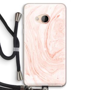 Peach bath: HTC U Play Transparant Hoesje met koord