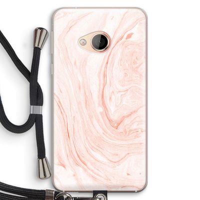 Peach bath: HTC U Play Transparant Hoesje met koord